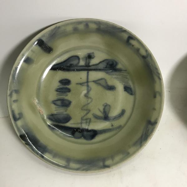 古玩陶瓷明代 青花山水紋盤一對(duì)拍賣,當(dāng)前價(jià)格388元