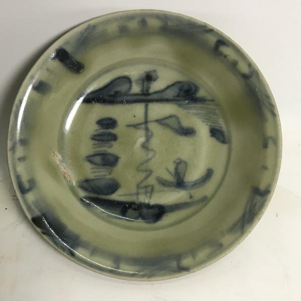 古玩陶瓷明代 青花山水紋盤一對(duì)拍賣,當(dāng)前價(jià)格388元