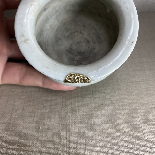 古玩陶瓷白釉圈足爐拍賣,當前價格799元