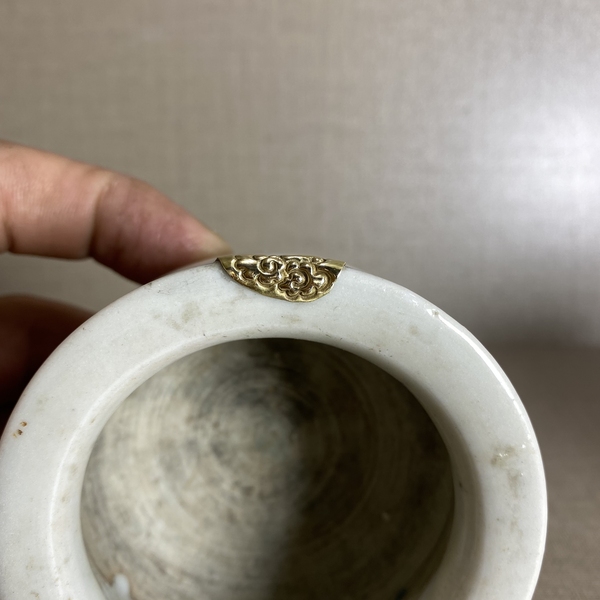 古玩陶瓷白釉圈足爐拍賣,當前價格799元