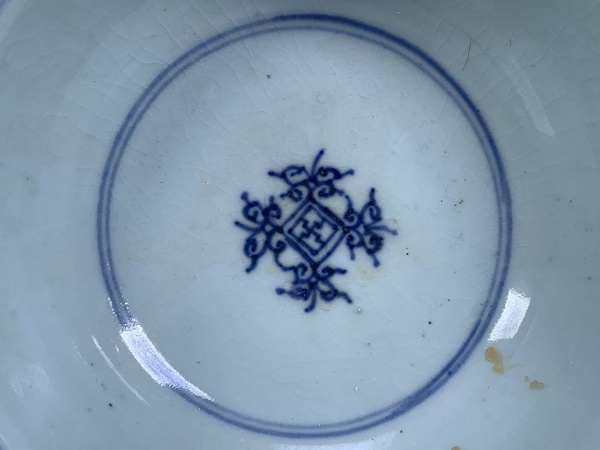 古玩陶瓷康熙·青花折腰花卉紋碗拍賣,當前價格6999元