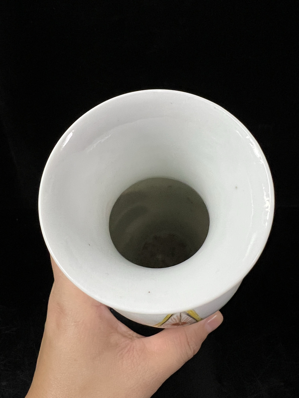 古玩陶瓷粉彩郭子儀拜壽圖撇口瓶拍賣,當前價格770元