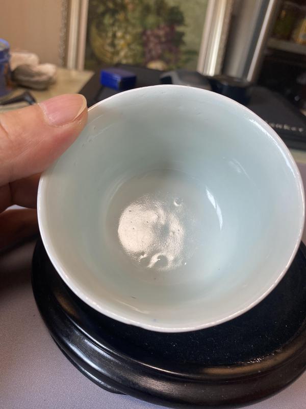 古玩陶瓷青花人物故事紋仰鐘杯，注意檢查品相拍賣，當(dāng)前價格2500元