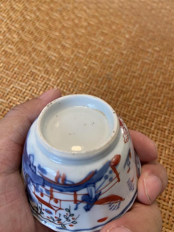 古玩陶瓷青花五彩山水人物紋杯拍賣，當(dāng)前價格2000元