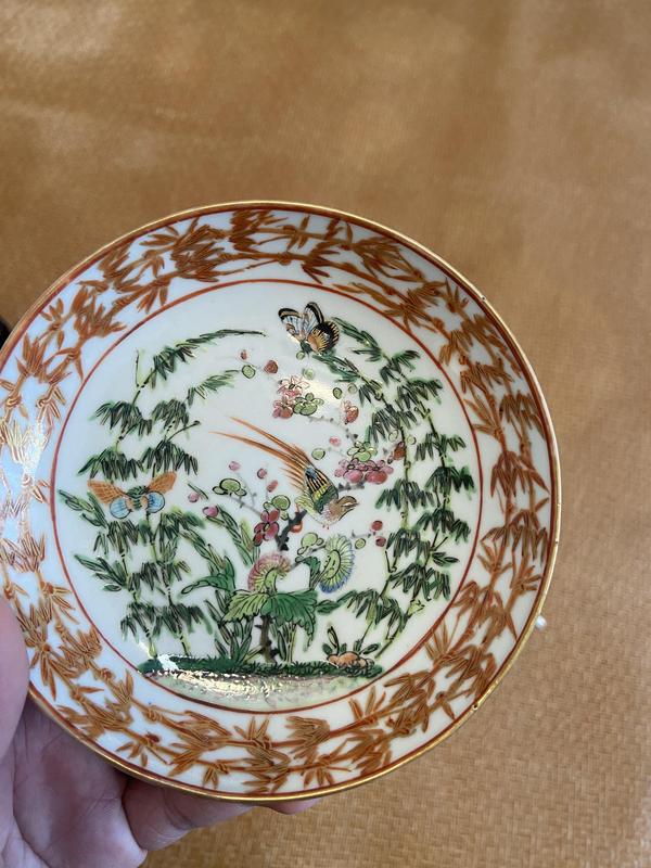古玩轉(zhuǎn)賣廣彩杯碟拍賣，當(dāng)前價格0元