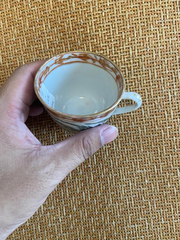 古玩陶瓷廣彩杯碟拍賣，當前價格2000元