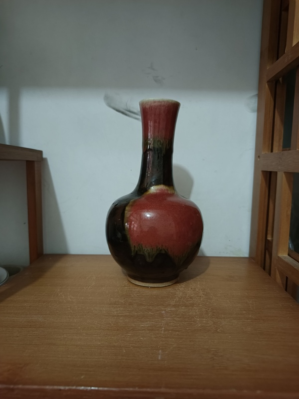 古玩陶瓷清中三羊開泰賞瓶拍賣,當前價格3900元