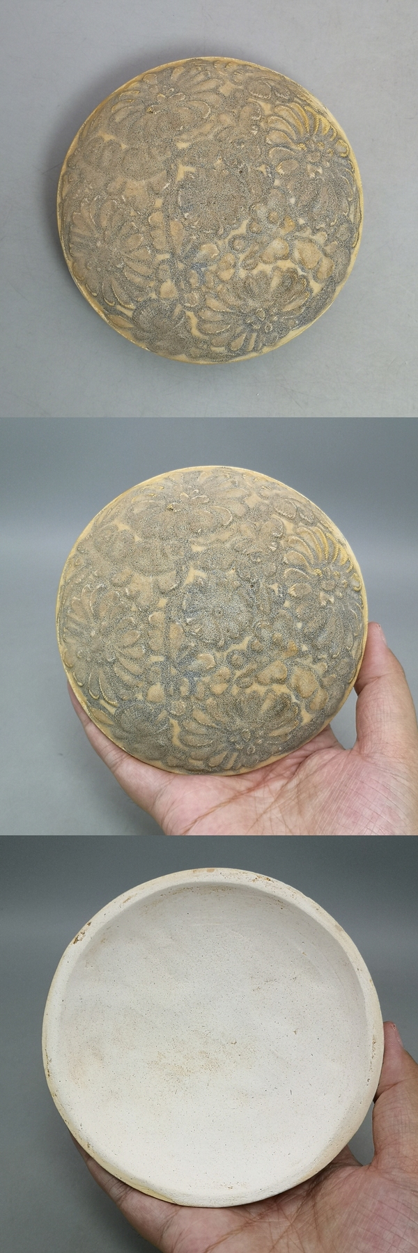 古玩陶瓷元代青花花卉紋粉盒子母盒拍賣,當(dāng)前價(jià)格23456元