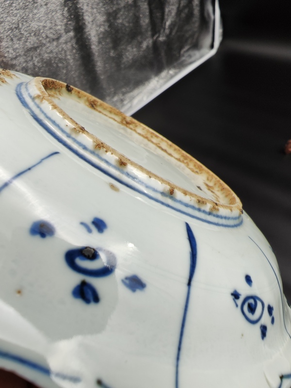 古玩陶瓷萬歷青花對(duì)頭鶴雜寶克拉克瓷拍賣，當(dāng)前價(jià)格5600元