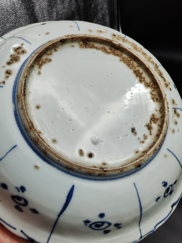古玩陶瓷萬歷青花對頭鶴雜寶克拉克瓷拍賣,當前價格5600元