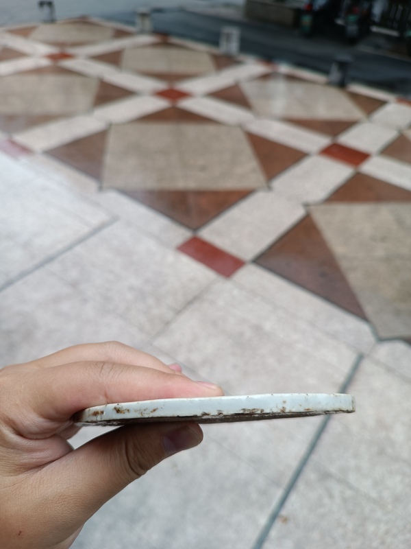 古玩陶瓷晚清傳世淺絳彩花鳥紋瓷板拍賣,當前價格2200元