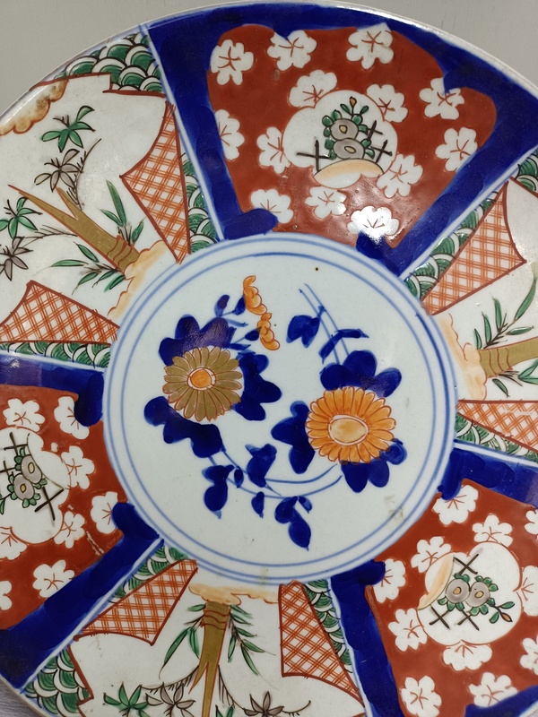 古玩陶瓷青花五彩盤拍賣,當(dāng)前價(jià)格1588元