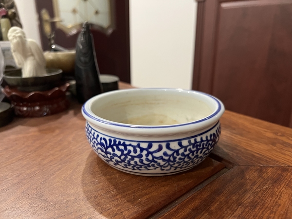 古玩陶瓷青花花卉紋水洗拍賣,當前價格233元