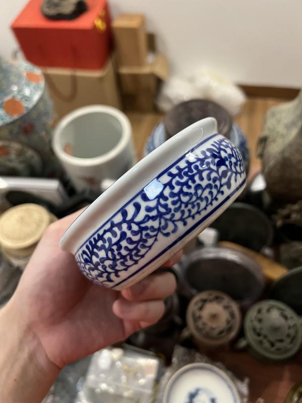 古玩陶瓷青花花卉紋水洗拍賣,當前價格233元