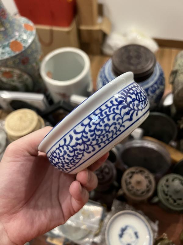 古玩陶瓷青花花卉紋水洗拍賣,當前價格233元