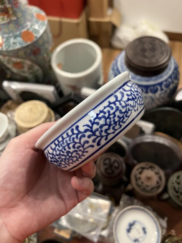 古玩陶瓷青花花卉紋水洗拍賣,當前價格233元