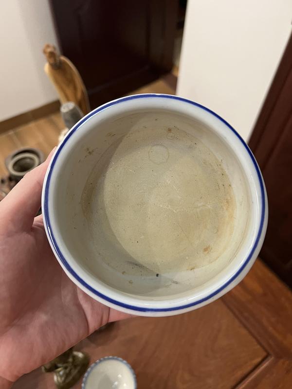 古玩陶瓷青花花卉紋水洗拍賣,當前價格233元