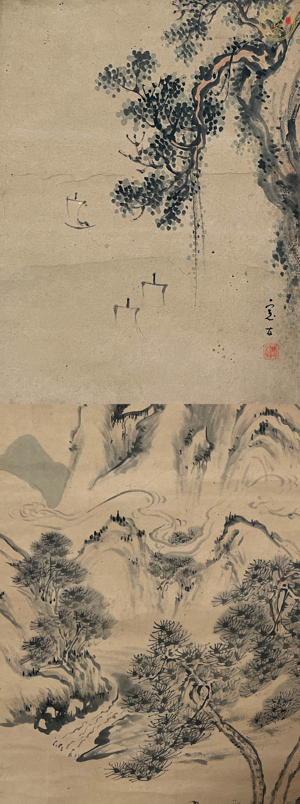 古玩字畫(huà)四挖立軸真品鑒賞圖