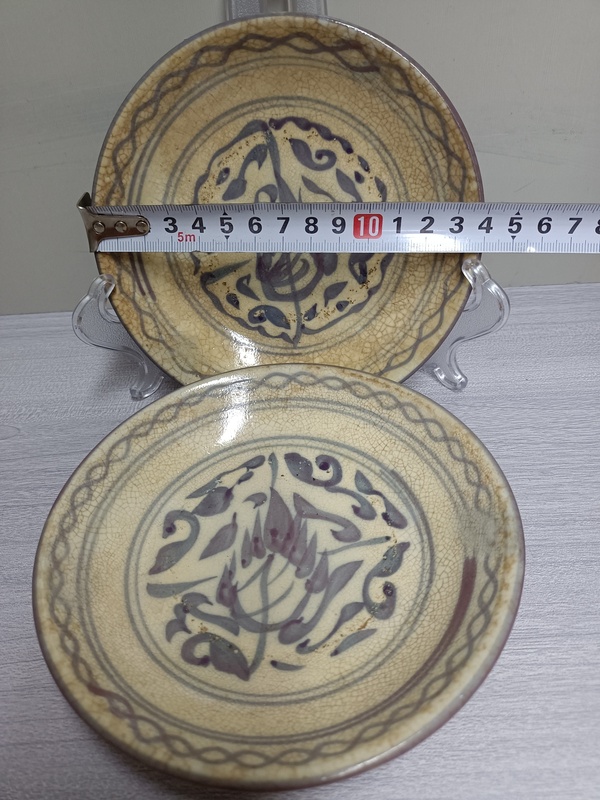 古玩陶瓷清.青花盤拍賣,當前價格198元