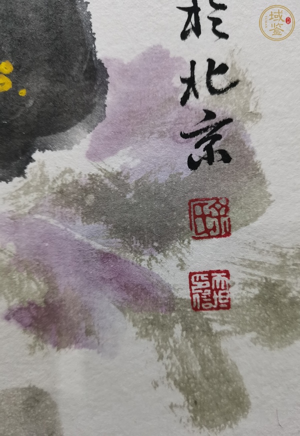 古玩字畫(huà)天坦款寫(xiě)意花鳥(niǎo)真品鑒賞圖