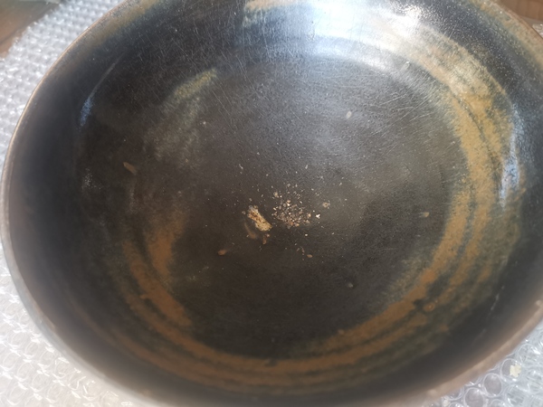 古玩陶瓷元代,耀州窯,窯變黑釉大碗拍賣,當前價格2222元
