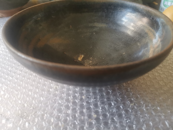 古玩陶瓷元代,耀州窯,窯變黑釉大碗拍賣,當前價格2222元