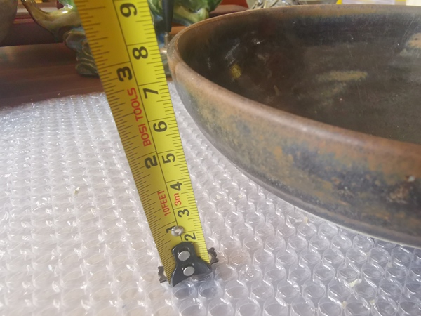 古玩陶瓷元代,耀州窯,窯變黑釉大碗拍賣,當前價格2222元