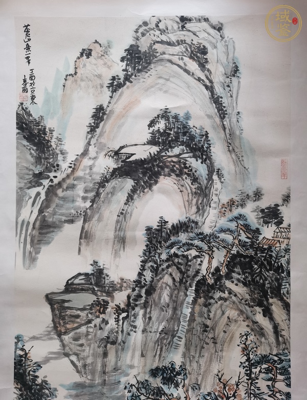 古玩字畫趙春雨 山水圖真品鑒賞圖