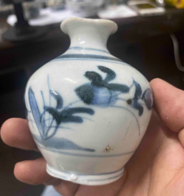 古玩陶瓷明代.青花紋罐拍賣,當前價格2980元