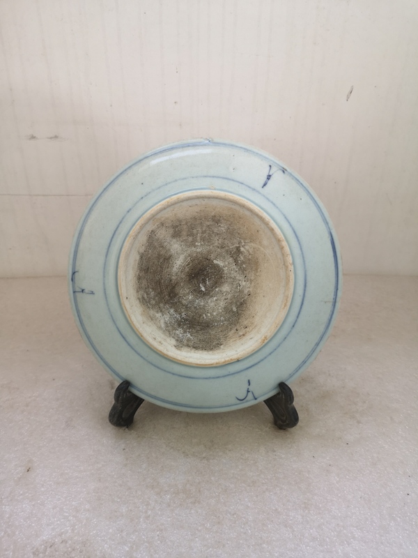 古玩陶瓷青花淡描花卉紋盤拍賣,當(dāng)前價格456元