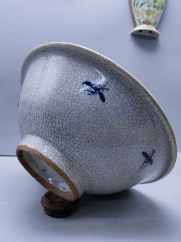 古玩陶瓷哥釉青花碗拍賣,當前價格3600元