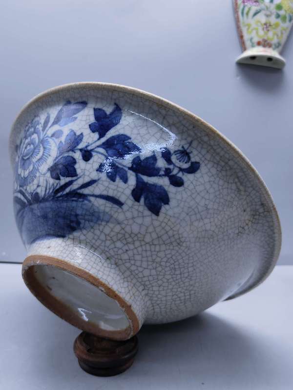 古玩陶瓷哥釉青花碗拍賣,當前價格3600元
