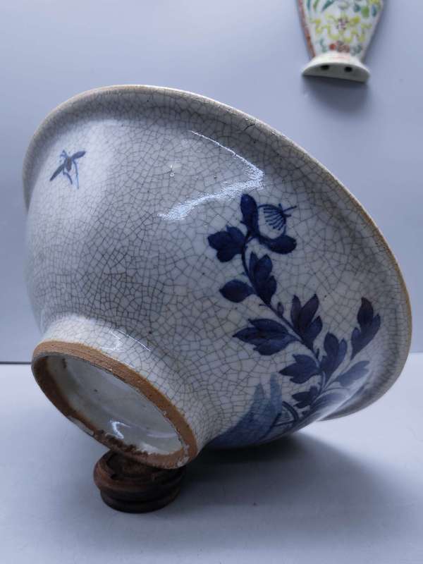 古玩陶瓷哥釉青花碗拍賣,當前價格3600元