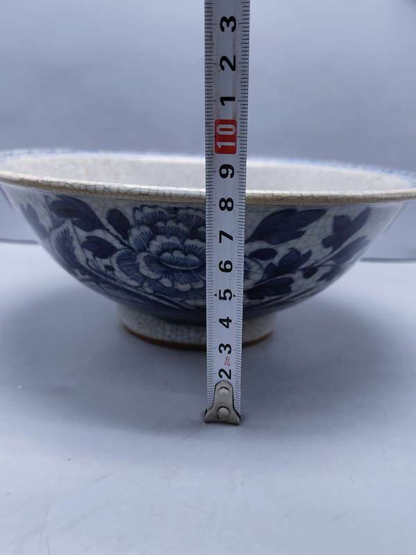 古玩陶瓷哥釉青花碗拍賣,當前價格3600元
