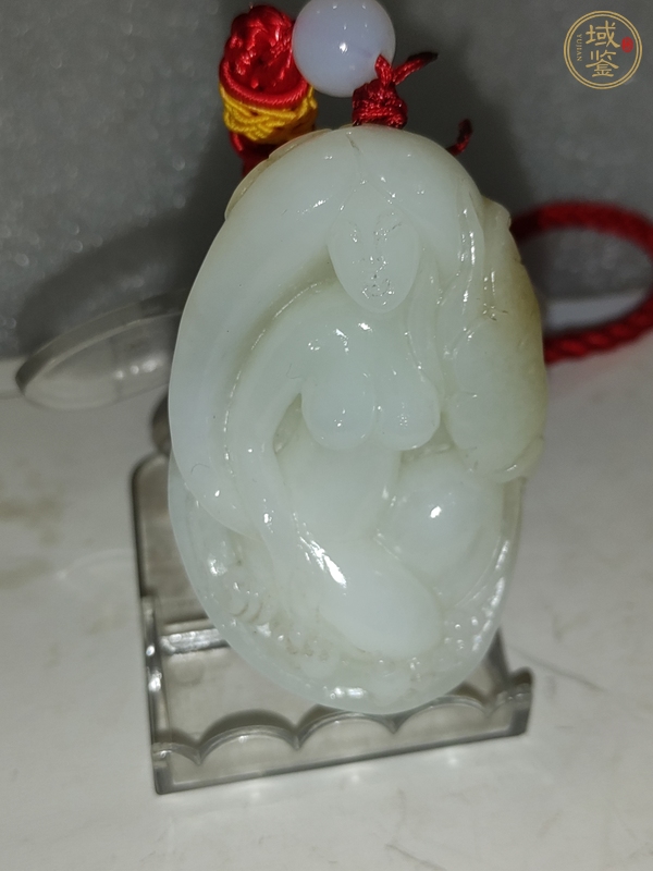 古玩當(dāng)代·和田玉雕仕女把件真品鑒賞圖