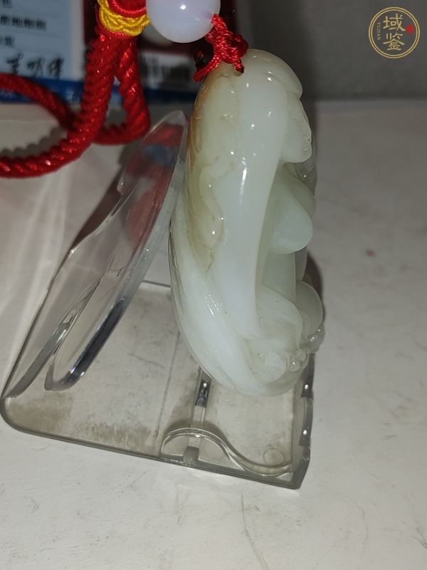 古玩雜項當(dāng)代·和田玉雕仕女把件真品鑒賞圖