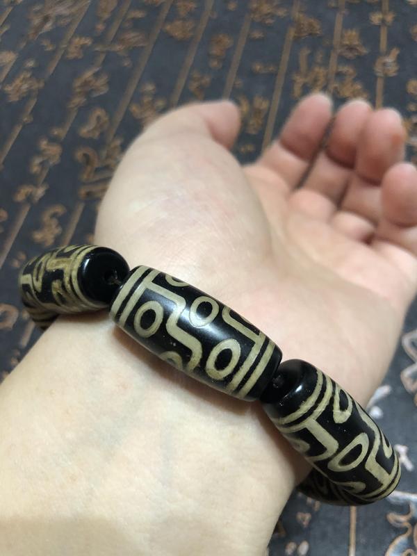 古玩玉器精品瑪瑙鑲蝕工藝珠手串拍賣,當(dāng)前價(jià)格225元