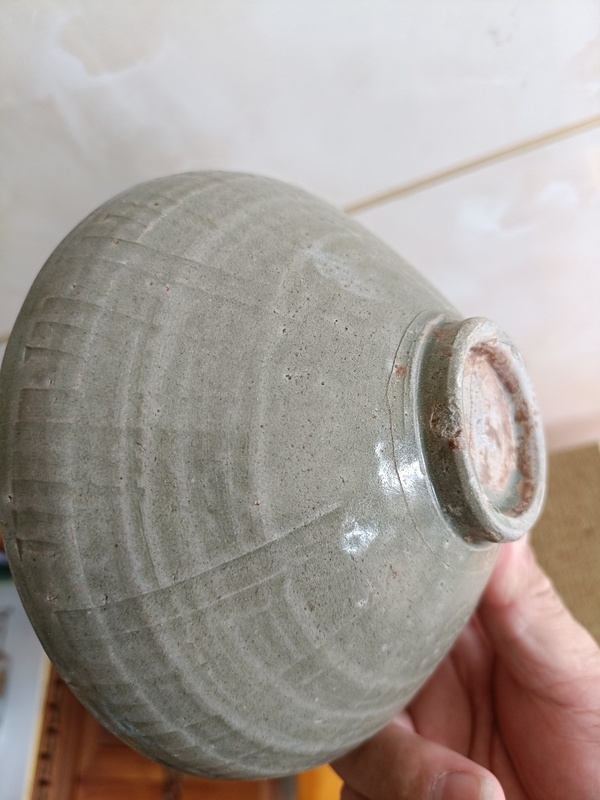 古玩陶瓷館藏級北宋同安窯珠光青瓷雙面刻花碗拍賣,當前價格299元