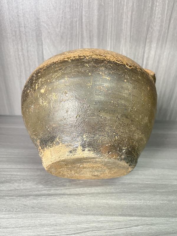 古玩陶瓷秦漢 醬釉陶雙系罐(博物館藏級)拍賣,當前價格550元