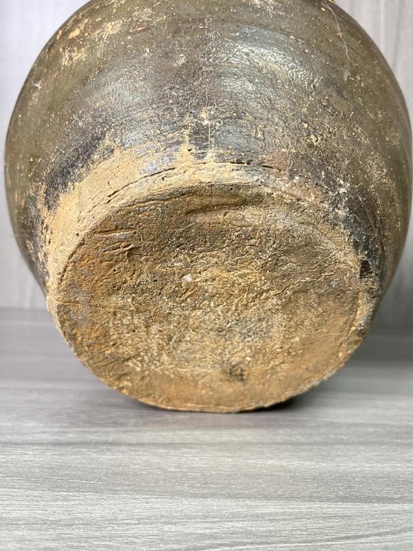 古玩陶瓷秦漢 醬釉陶雙系罐(博物館藏級)拍賣,當前價格550元