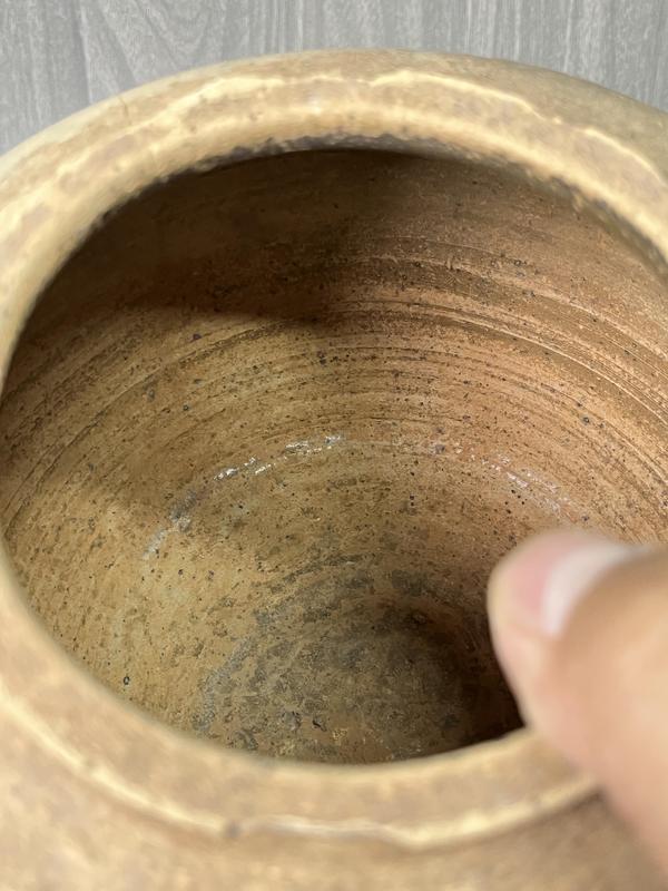 古玩陶瓷秦漢 醬釉陶雙系罐(博物館藏級)拍賣,當前價格550元