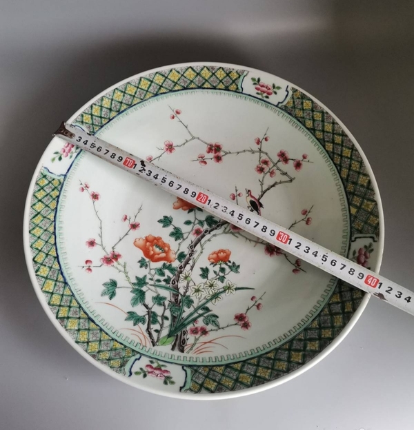 古玩陶瓷晚清雍正粉彩(官窯)喜上眉梢紋彩超級(jí)大盤(pán)拍賣(mài),當(dāng)前價(jià)格17800元