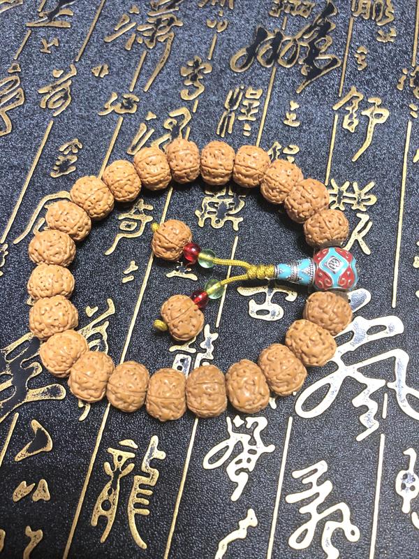 古玩玉器【活動(dòng)大促】精品天然金剛菩提手串拍賣(mài)，當(dāng)前價(jià)格299元