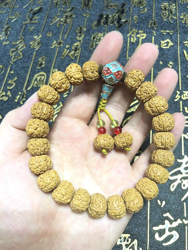 古玩玉器【活動(dòng)大促】精品天然金剛菩提手串拍賣(mài)，當(dāng)前價(jià)格299元