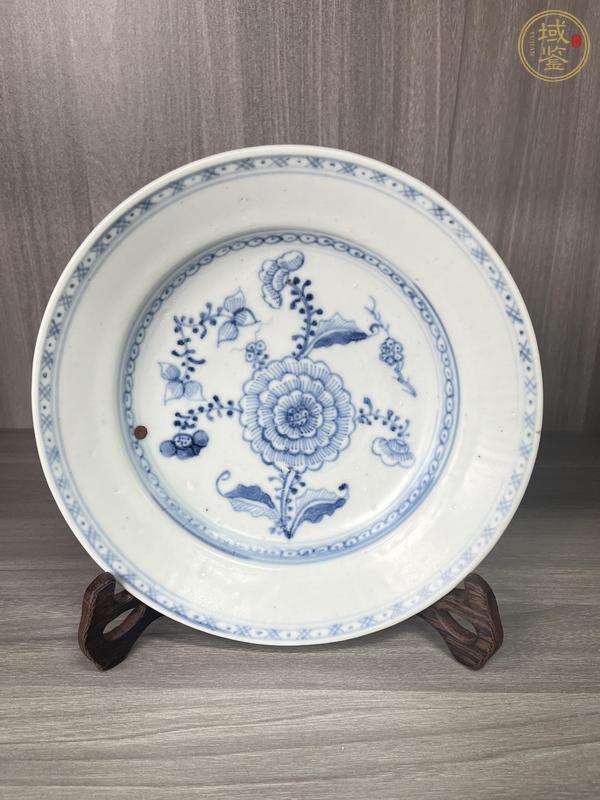 古玩清早·青花花卉紋盤真品鑒賞圖