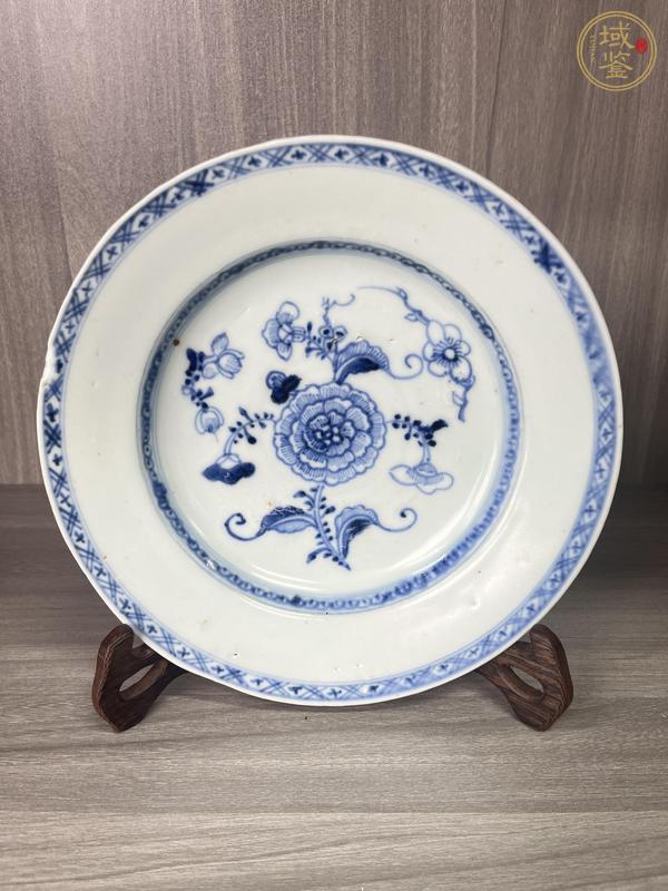 古玩清早·青花花卉紋盤真品鑒賞圖