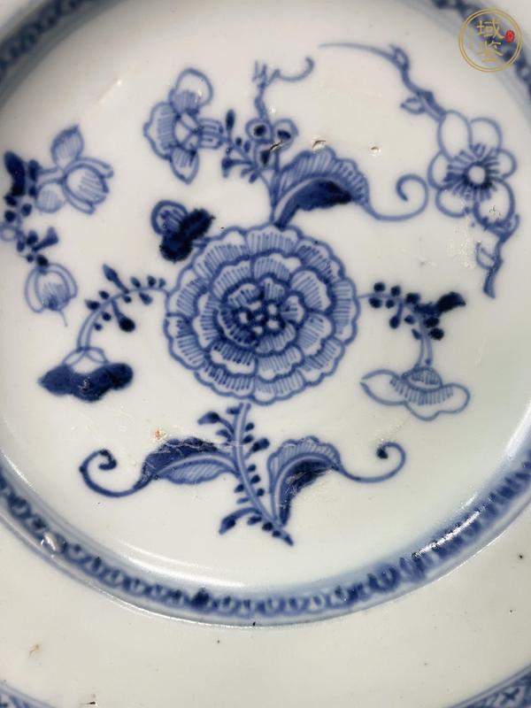 古玩陶瓷清早·青花花卉紋盤真品鑒賞圖