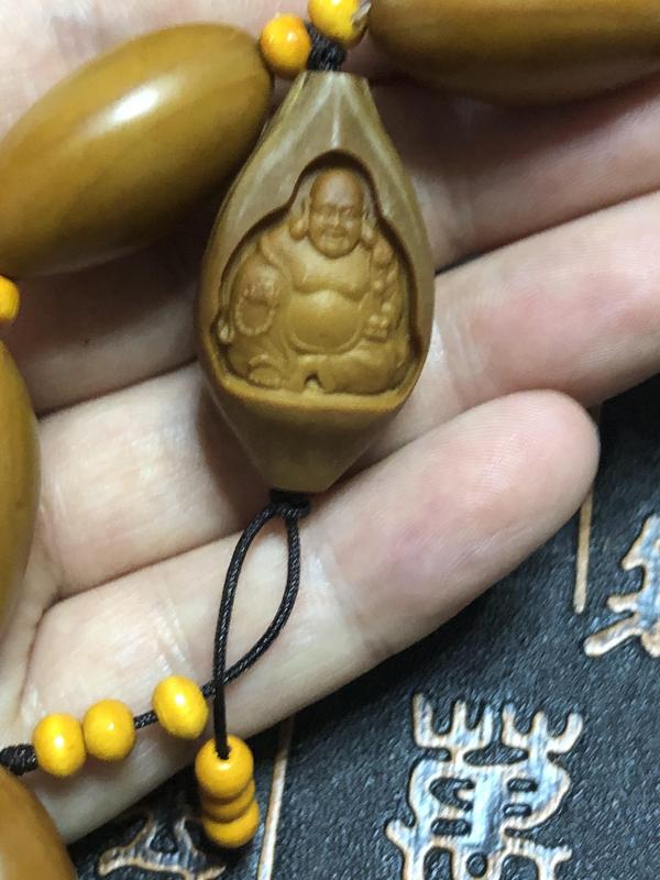 古玩玉器精品天然橄欖核雕手串拍賣,當前價格88元