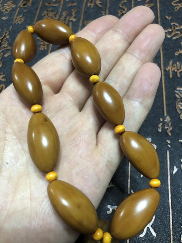 古玩玉器精品天然橄欖核雕手串拍賣,當前價格88元