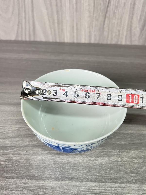 古玩陶瓷清道光 二級官內府青花芭蕉花蝶紋碗拍賣,當前價格1580元